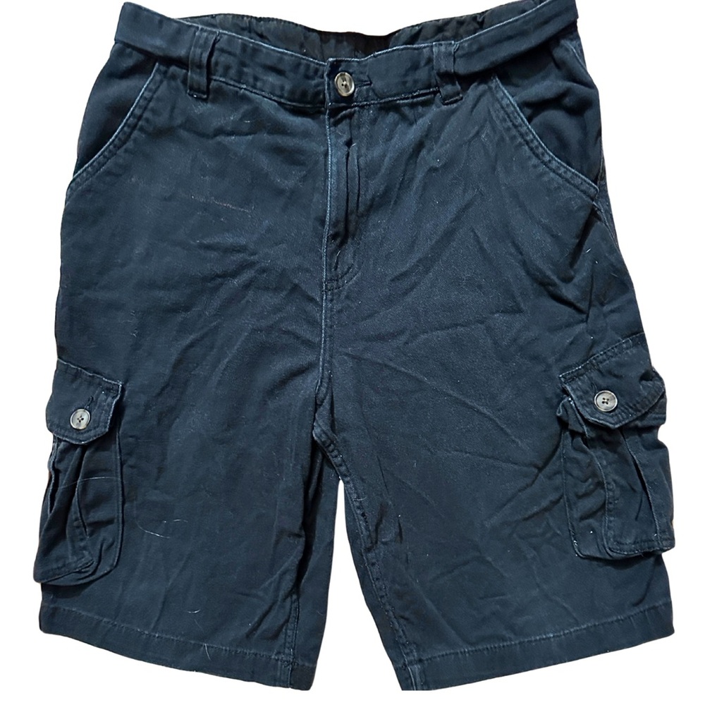 Wonder Nation Black Cargo Shorts with Relaxed Fit Boys Size 18